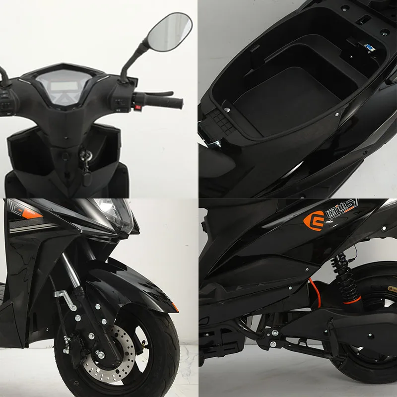 CKD SKD low price fast moped 1200 W 60KM/H high power electric motorcycle for delivery 60V20Ah