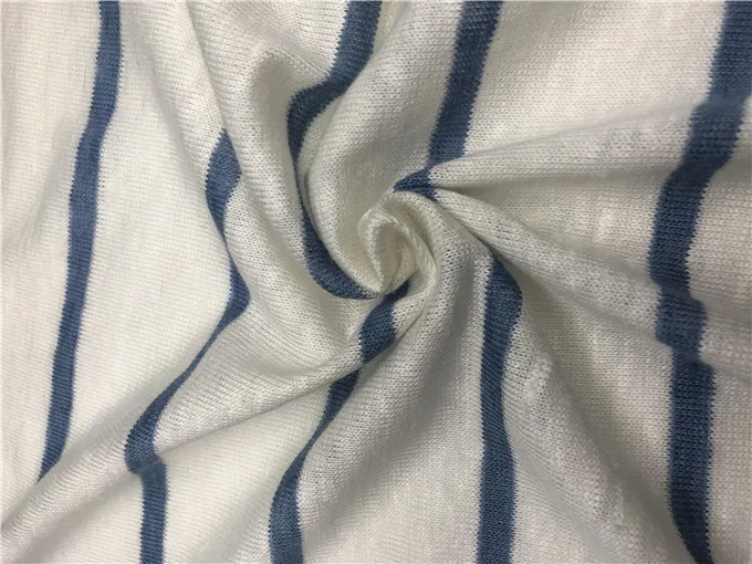 100% Natural Linen Jersey Fabric Moisture Wicking Knit French Linen Fabric