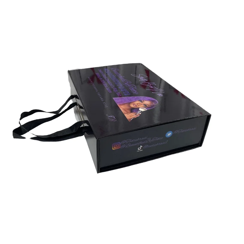 China Henan Customized Packaging And Logo Printing Verpackung Cardboard Package wig Boxes For hair