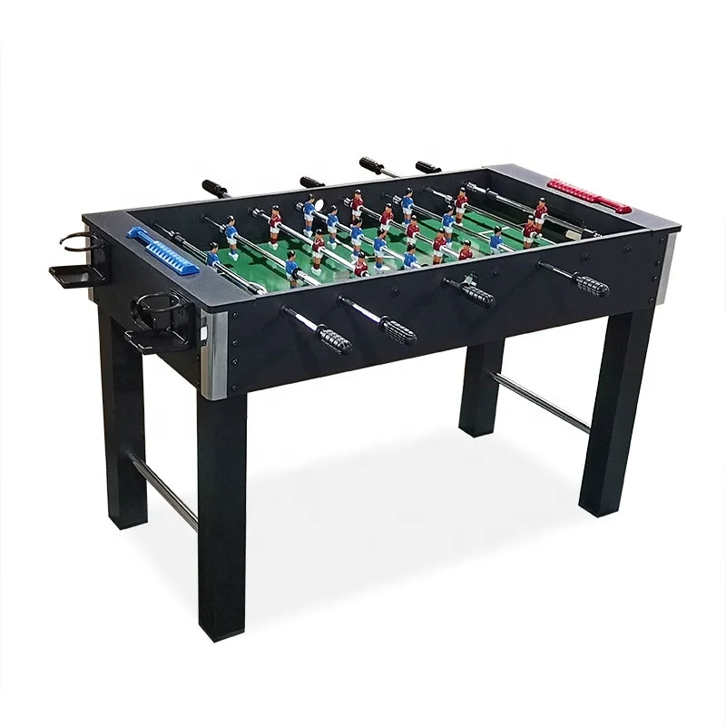 4ft kids football table telescopic rods foosball soccer game table with drink holders