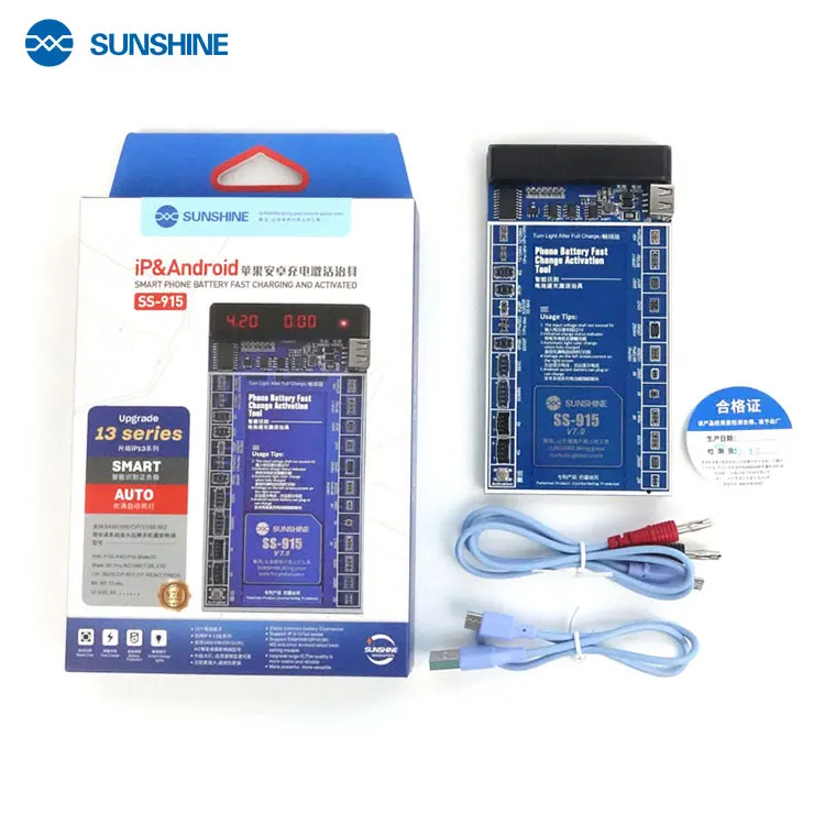 Upgrade SUNSHINE SS-915 IPHONE And Android Charging Activation Fixture V9.0 Verson For Mobile Phone Repair