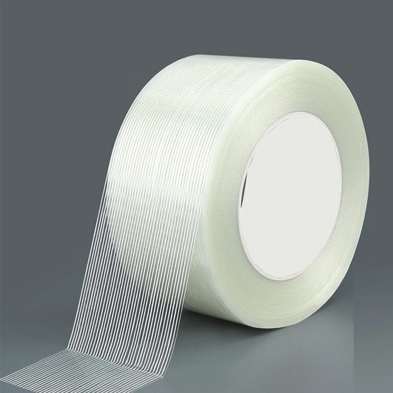 rubber High viscosity transparent bidirectional fiberglass filament adhesive tape use Fixation of model and heavy objects