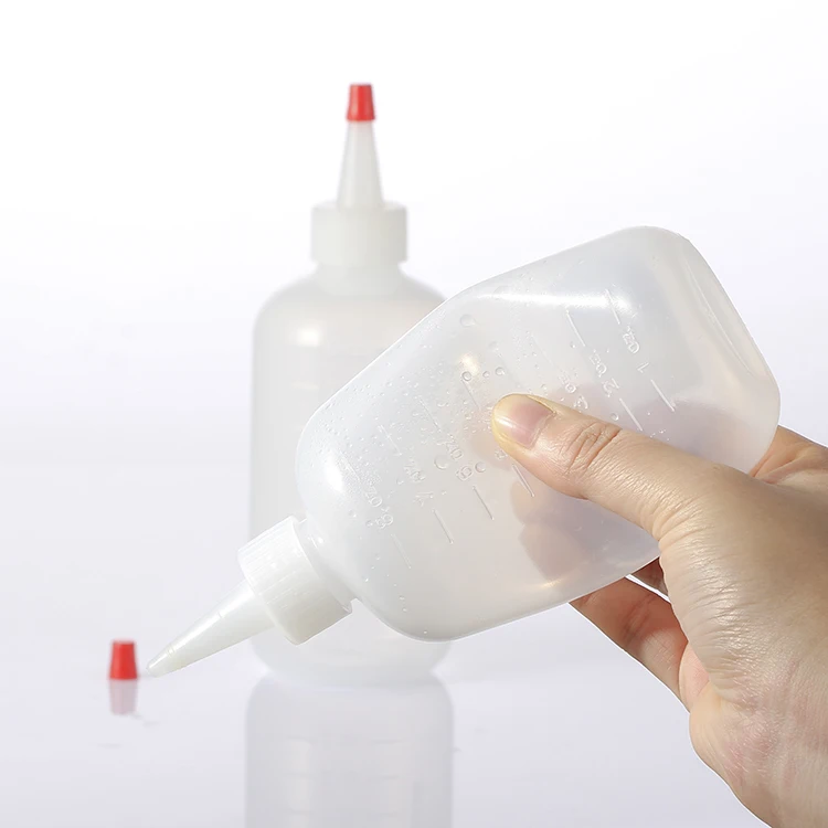 Natural color food grade 6oz 180ml PE squeezable Plastic Chili Tabasco Soy Sauce Squeeze Bottle for Ketchup