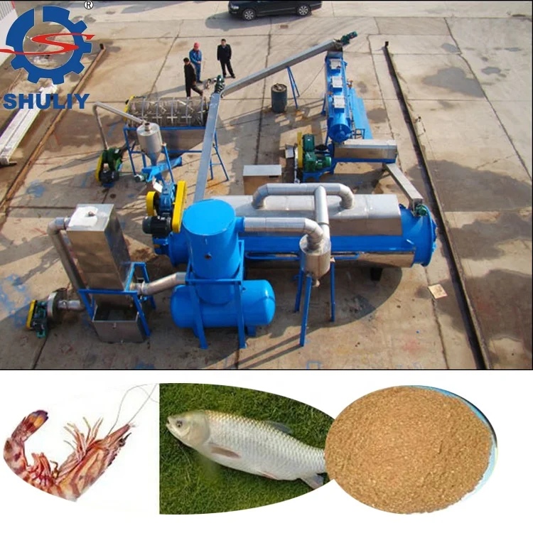 china fish meal powder production line fish feed processing machine