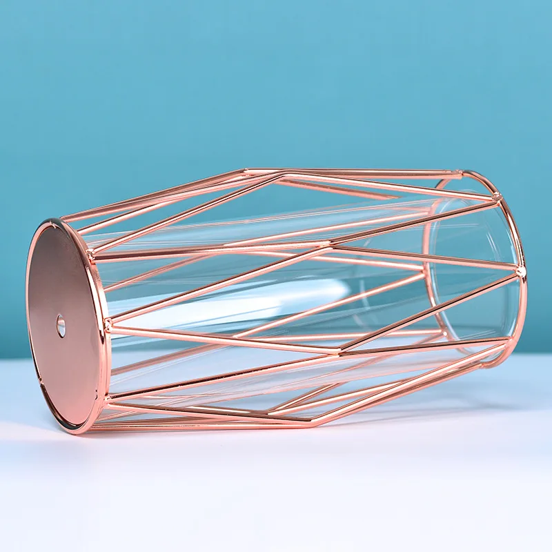 Flower Vase Tall Home Decor Simple Gold  flower vase Metal Steel Stainless Decor Design