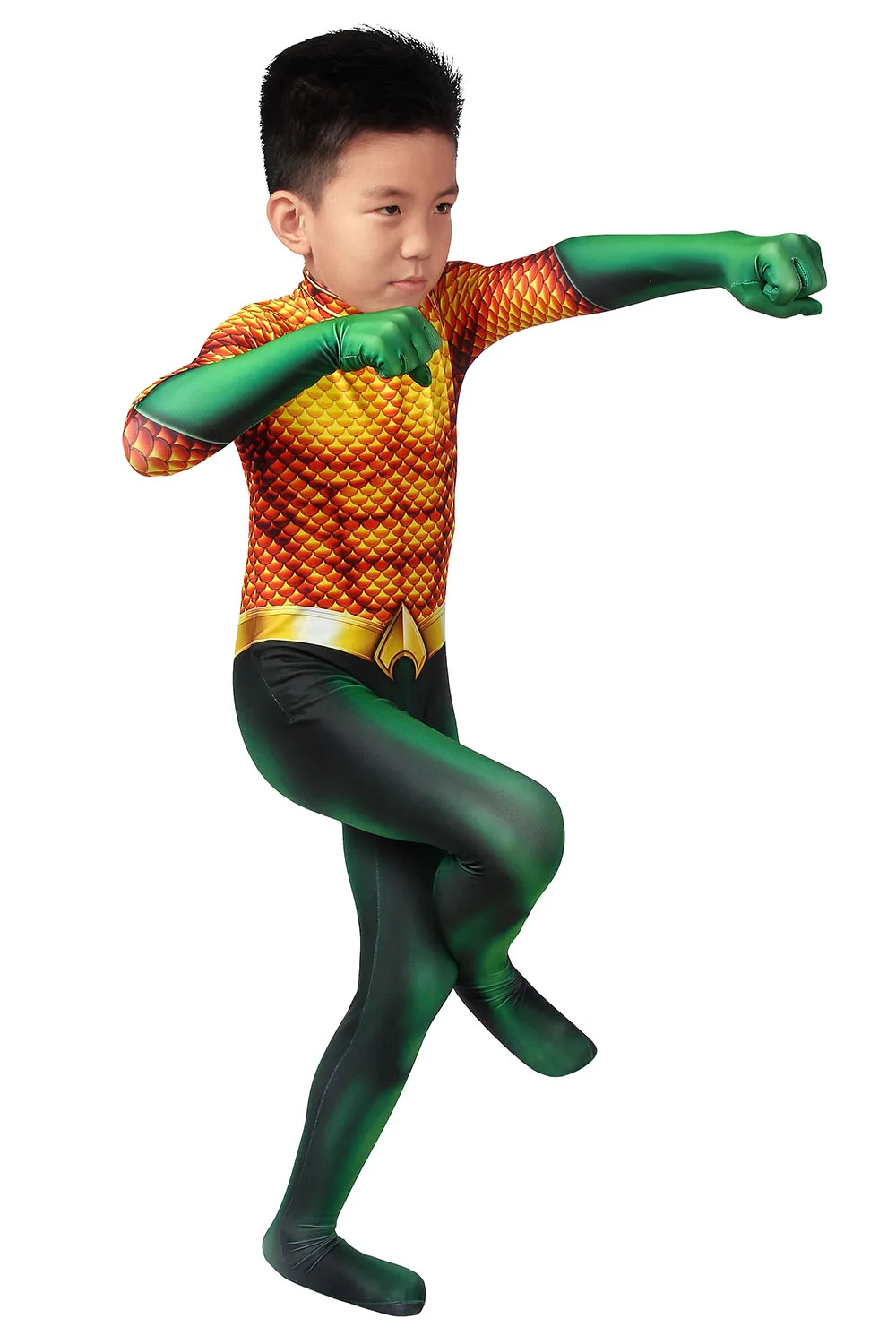 
Aquaman Arthur Curry Marvel Super Hero Kid Cosplay children Costume Set J19014CA 
