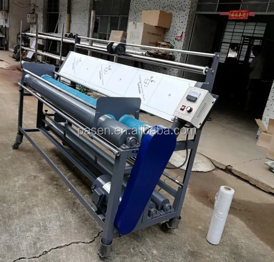 Automatic Fabric Rolling Machine Pleating Inspect Clothing Machine Cloth Length Measuring Machine