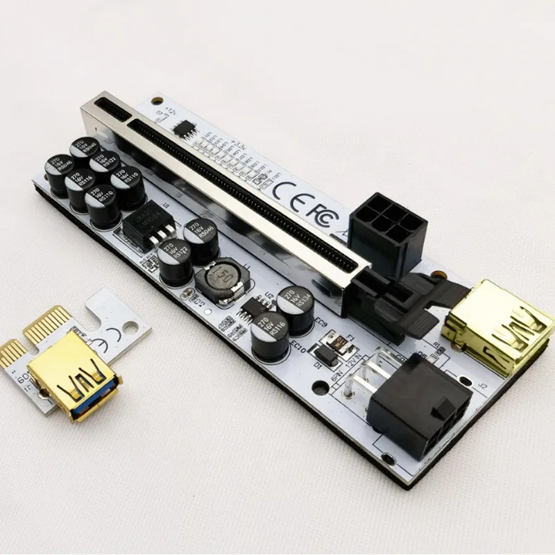 13 светодиодных ламп 10 конденсаторов Pci-e Райзер 16x V012 Pro Ver 012 макс. Плата расширения Pci Express GPU