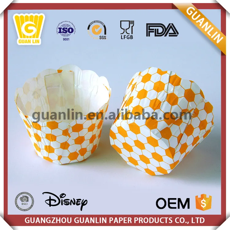 
Sophisticated Technology Colorful 110gsm PET Coated Scalloped Lace Muffin Baking Cup 