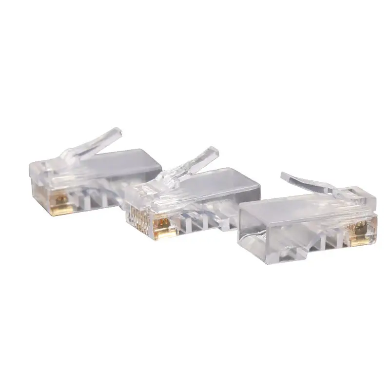 Сетевой неэкранированный модульный проходной разъем 8P8C для кабелей Ethernet Rj45 Cat5 Cat5e