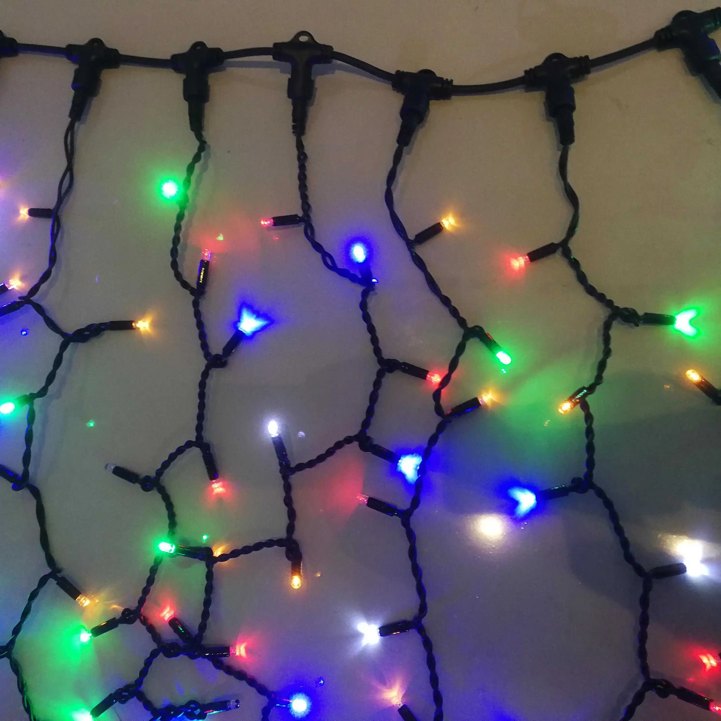 10-100M Fairy String Christmas Wedding Party Decoration Multicolor curtain garland light straight line Waterproof Light