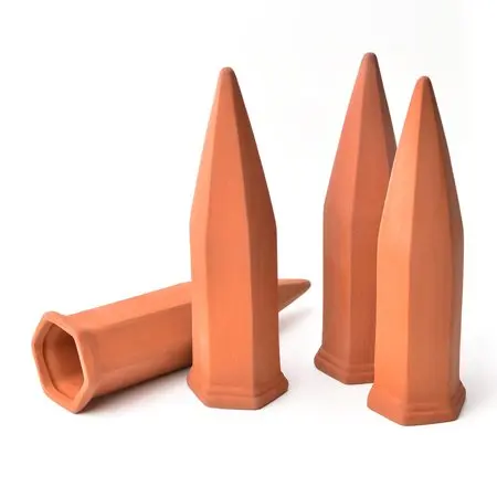 Wholesale Customized Size Terracotta Garden Watering Spikes Custom Shaped Self Water Plants Spikes