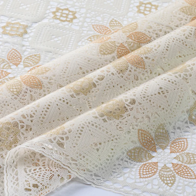 Plastic Table Cloth PVC Table Cover Lace Tablecloth