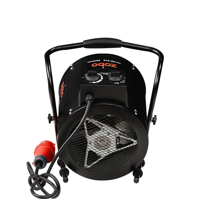 Insulated round electric fan heater energy saving space hot air blower