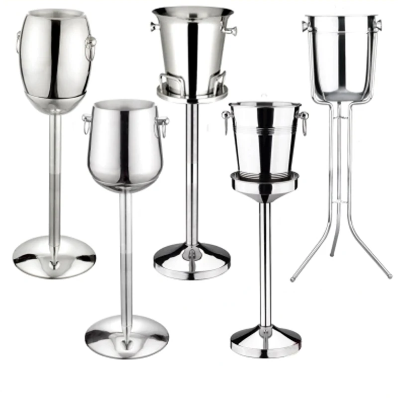 Stainless Steel 304 wine rack stand ice bucket wine bottle holder