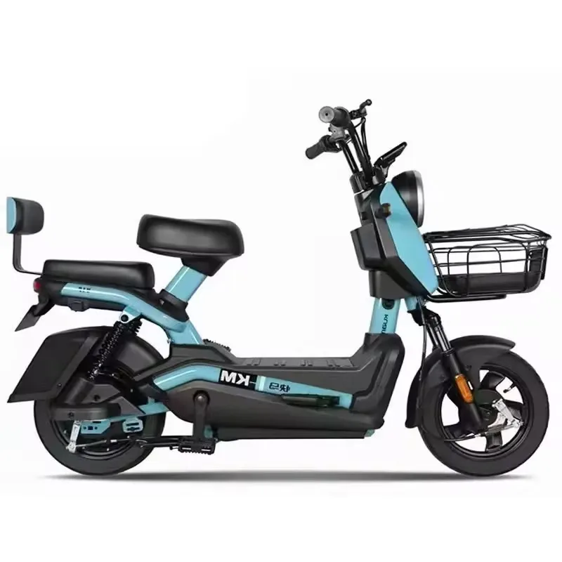 14-Inch Fashion Electric Bicycle with 350W/500W Power Factory Wholesale 48V Electric Scooter Steel Frame Rear Hub Motor