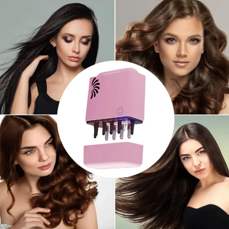 Hot Selling Waterproof Electric Head Scalp Massager Hair Growth Oil Serum Comb Regrowth Hair Treatment