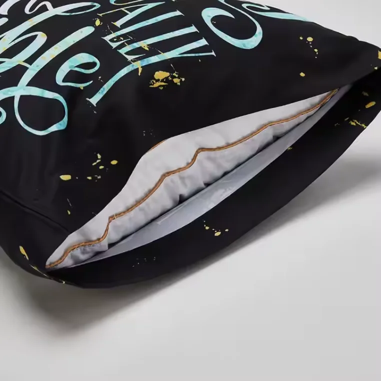 Decorative Microfiber Pillow Case Customized Printing Pillow Cover for Bed & Couch