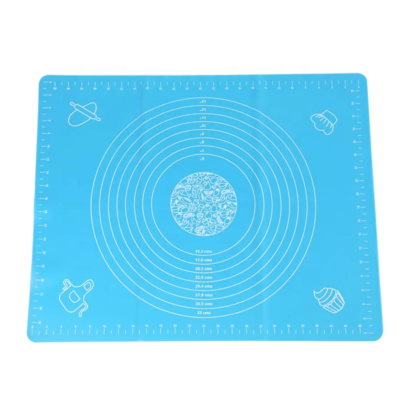 Custom Non Stick Silicone Baking Mat For Cooking Soft Bbq Pastry Oven Kneading Rolling Dough Baking Sheet