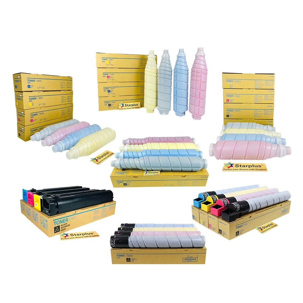 Starplus Compatible Toner Cartridge For Konica Minolta Bizhub TN613 TN619 TN622 TN321 TN328 TN615 TN616 TN324 color