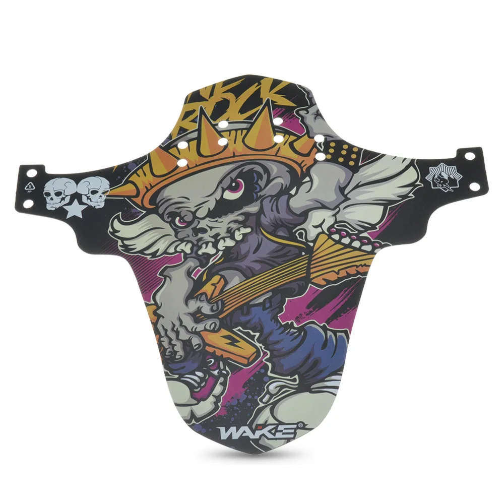 WAKE Road bike color fenders ultra-thin color printing foldable mudguard Bicycle accessories mudguard
