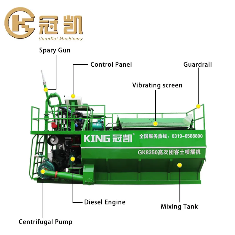 High efficiency hydroseeding machine for sale