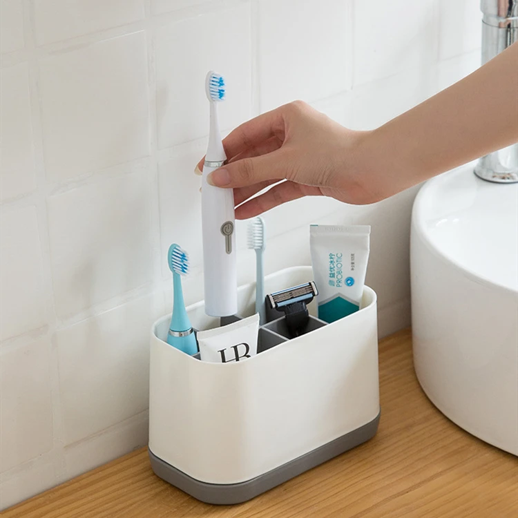 bathroom shelf debris rack Toothbrush toothpaste detachable storage rack