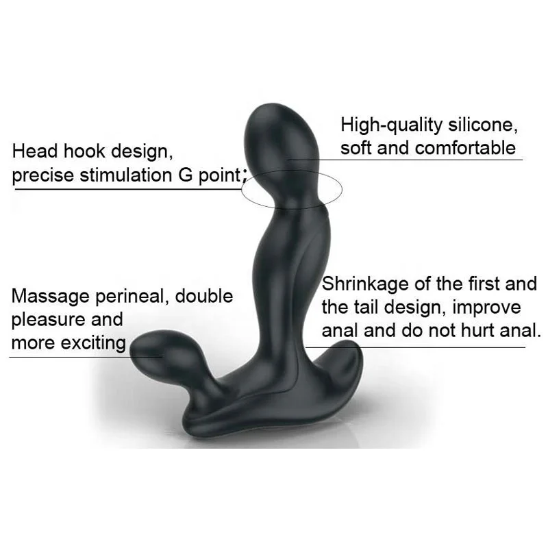 Remote Prostate Massager USB Charging Anal Vibrator G spot Mute Waterproof Unisex Adult Silicone Butt Plug Sex Toys Sex Shop