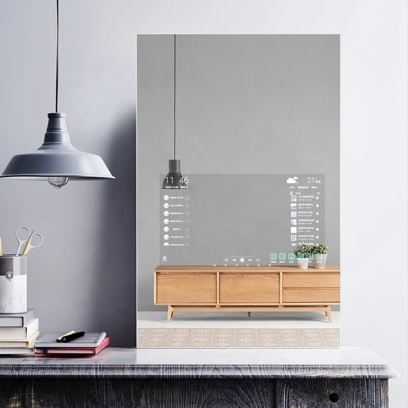 Customized Smart Magic Mirror with Touch Screen Display Camera WIFI Led Android Mirror TV