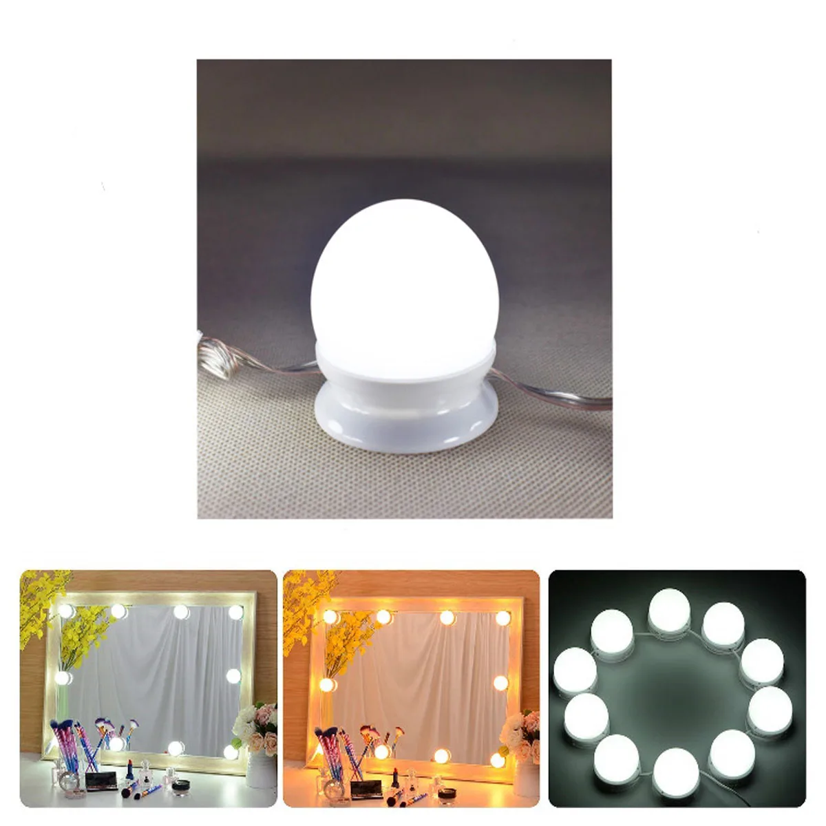 Dressing table make up mirror Hollywood mirror LED bulb