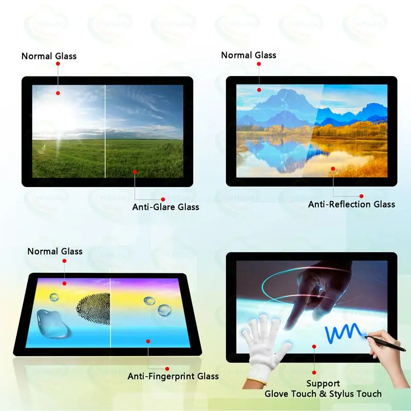 Industrial RGB Lvds Lcd Touch Display 3.5 4.3 5 7 10.1 Inch Tft Lcd Touch Screen Panel