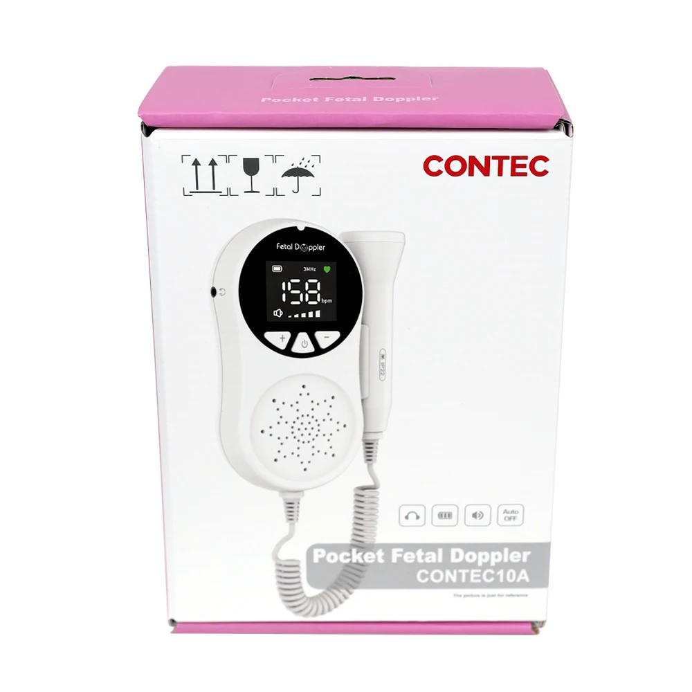 CONTEC10A fetal doppler rate baby heart rate monitor ultrasonic fetal doppler