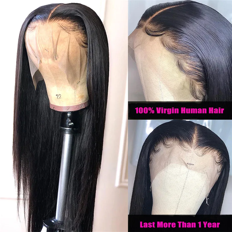 Wholesale Cheap Vendor 30 Inch 13x6 Bone Straight Swiss Lace Frontal Wig Virgin Peruvian Human Hair HD Lace Front Closure Wigs