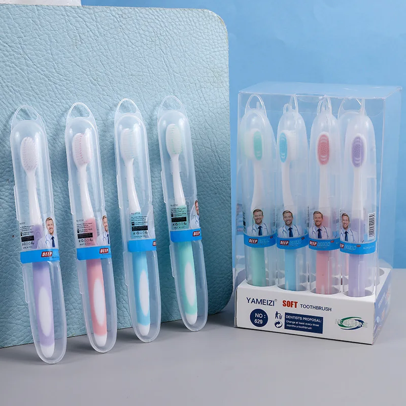 Independent Single Pack Travel Home Fine Bristled Toothbrushes With Soft Bristles and Wide Head Toothbrush