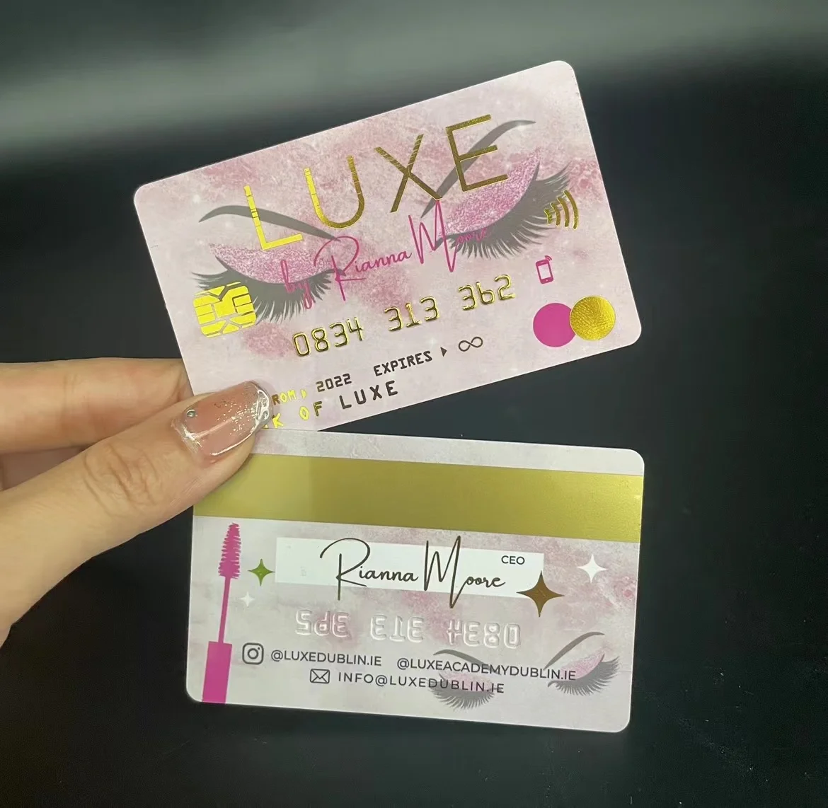 2022 высокое качество изготовление на заказ ПВХ визитница пластиковая