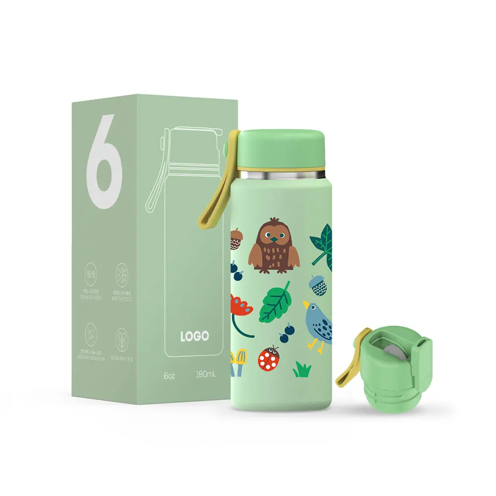 Factory Double Wa Stainless Steel Vacuum Mini 6oz Pocket Bottle Custom Portable Manufacture Insulated Water Bottle