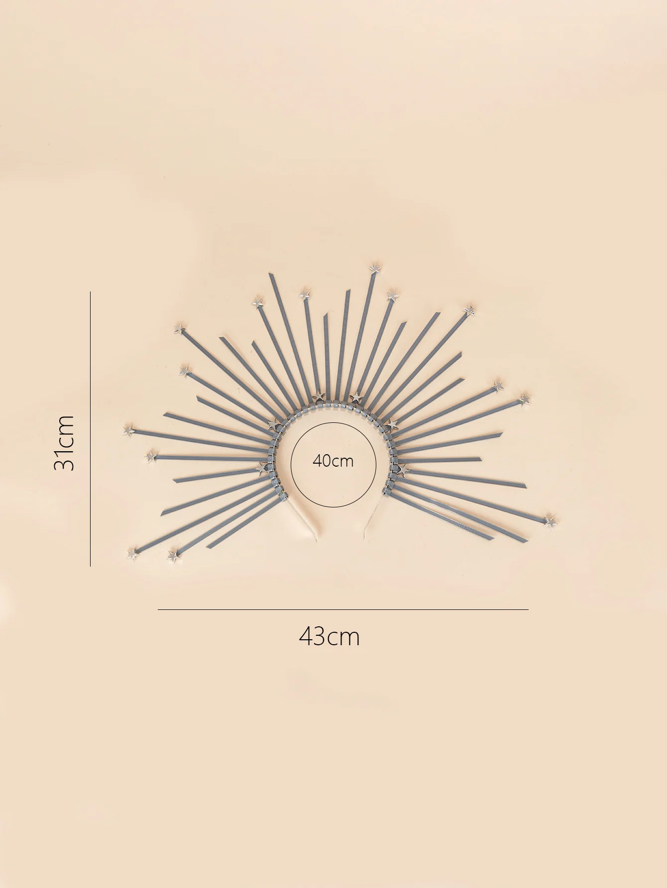 New Alloy Halloween Virgin Goddess Halo Crown Headband Witch Hair Accessories