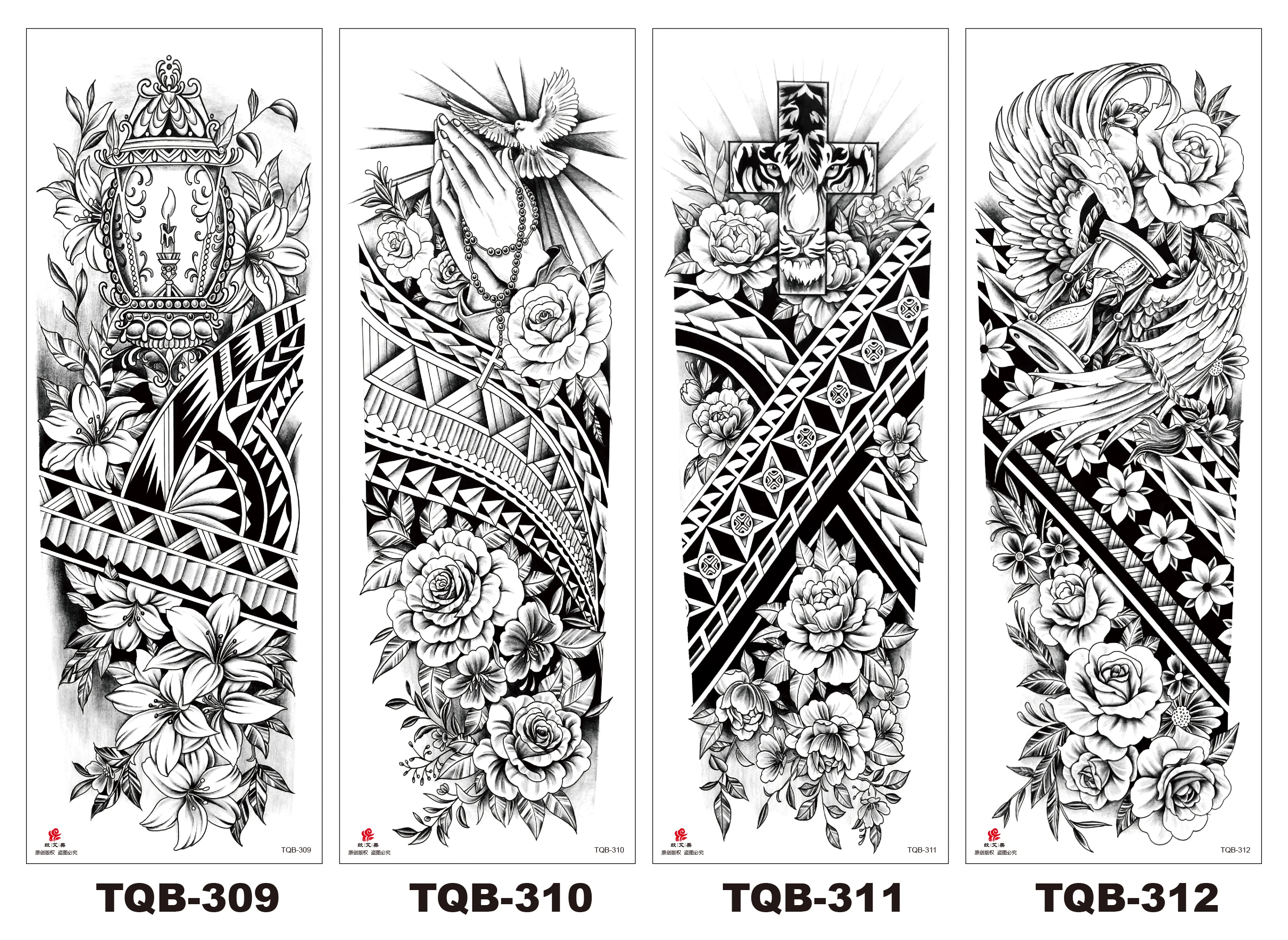 New Arrivals Manufacture Custom 3D Temporary Tattoo Sticker Classic Design Water Transfer Tatoo Ink Tatouage Tattoos Black