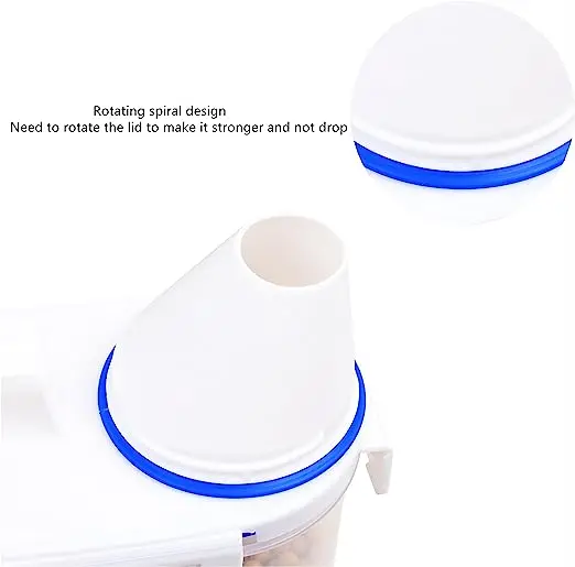 4Pack Rice Storage Bin Cereal Containers Dispenser with BPA Free Plastic Airtight Design Measuring Cup Pour Spout es