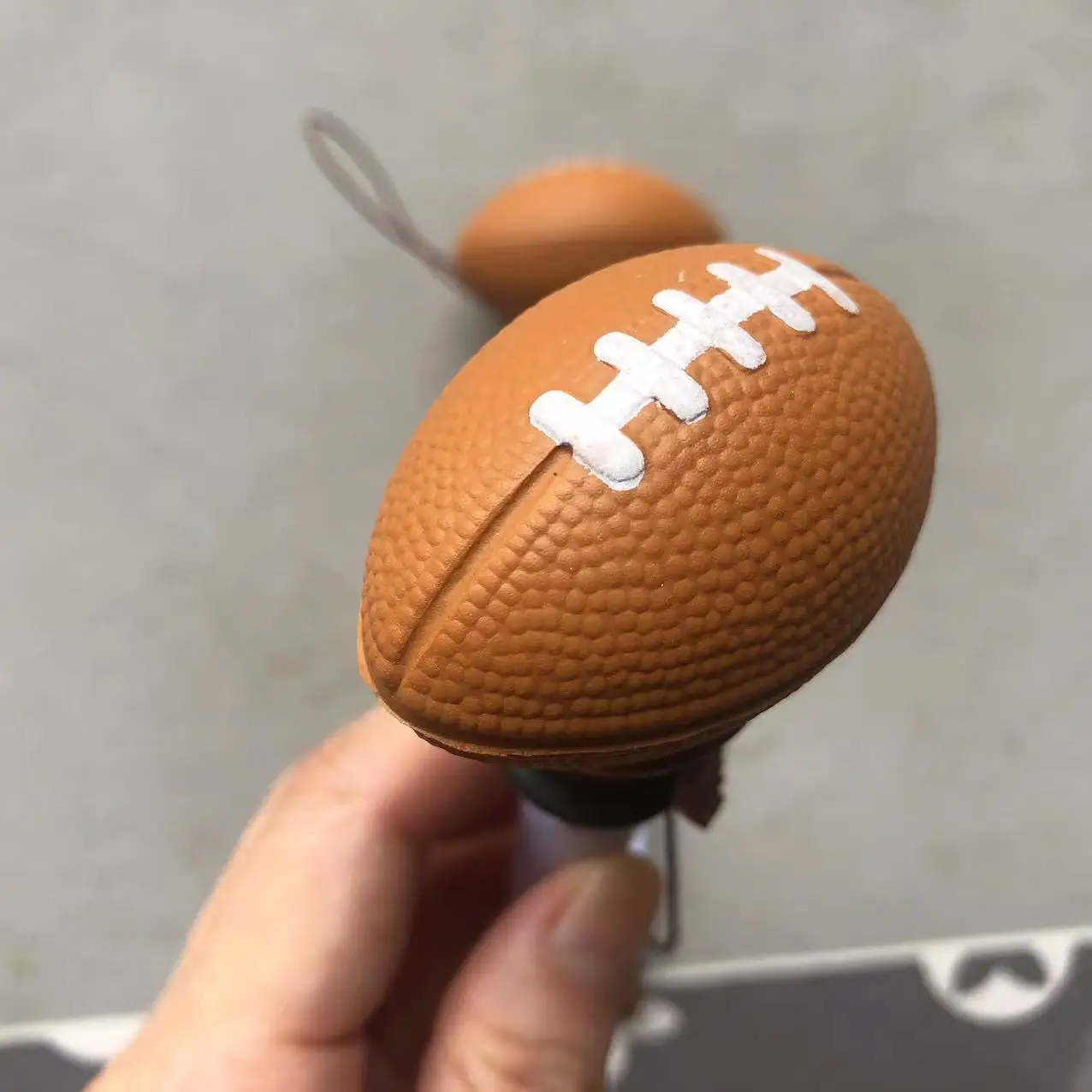 PU Painting  Stress Relief Big Gesture Bounce Pen Rugby POP Pen Novelty Creative Gifts For Kids