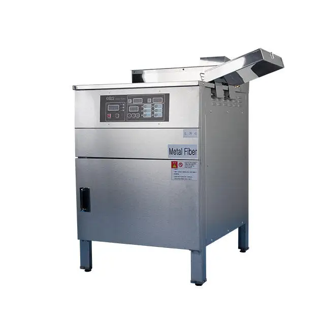 Korean OBS High Performance Metal fiber Water-oil deep fryer Dining room timing stainless steel fryer
