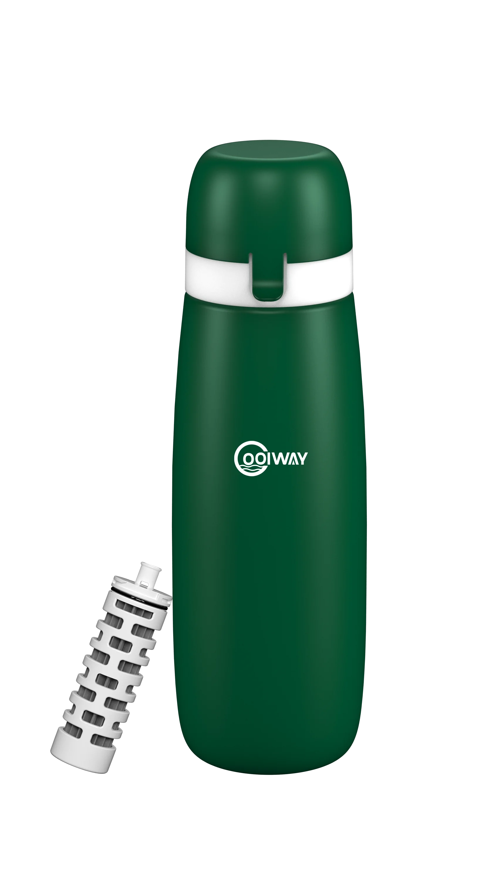 Coolway Portable Squeezable Filter Bottle BPA Free Leak Proof Lightweight Sports Drink Cold Brew Water Bottles