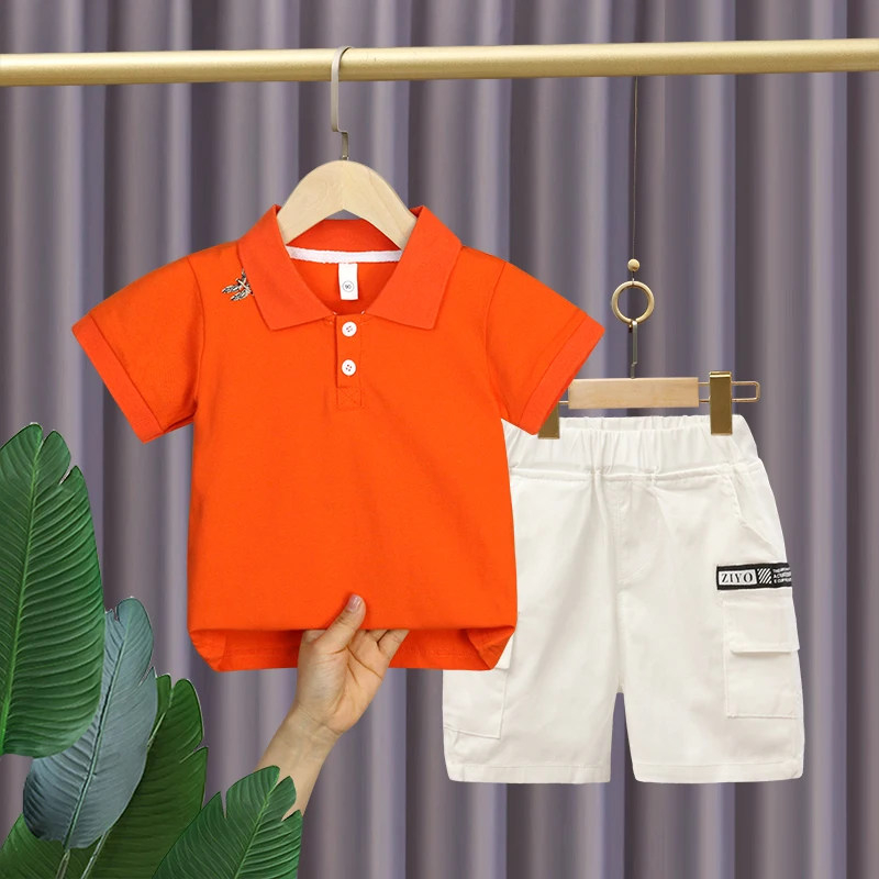 Factory Outlet Summer Kids Multi Style Fashion Printing Suit Fashion Boy Suit