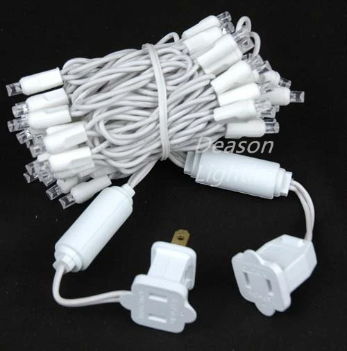 5mm White Wire LED Christmas Lights
