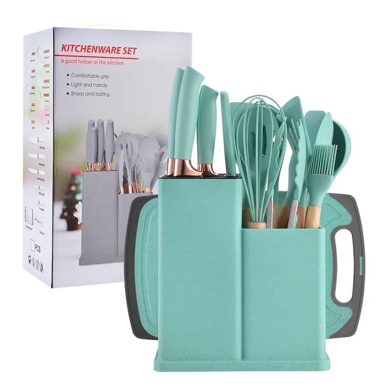Professional Cheap Price Factory Direct 19pcs Silicone Cooking Utensil Set Silicone Kitchen Accessories