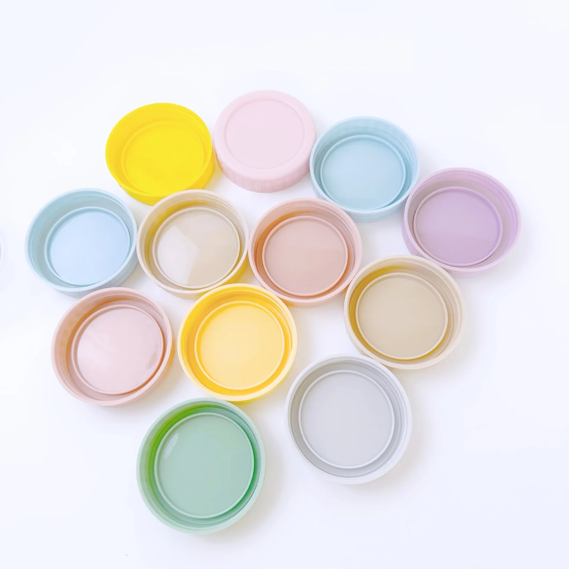 70mm 86mm plastic caps  bottle cup lid with silicon seal foam liner storage bottle mason glass jar lid
