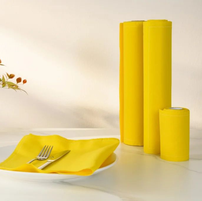 Table Cloth and Napkin Set and Coaster Unconventional New Patent Tear Off Napkin