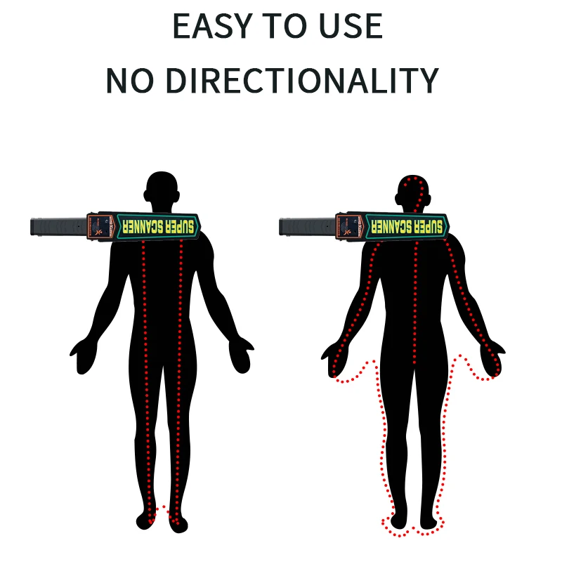 GP-3003B1 Security Wand Handy Scanner Full Body Hand Held Security Metal Detector