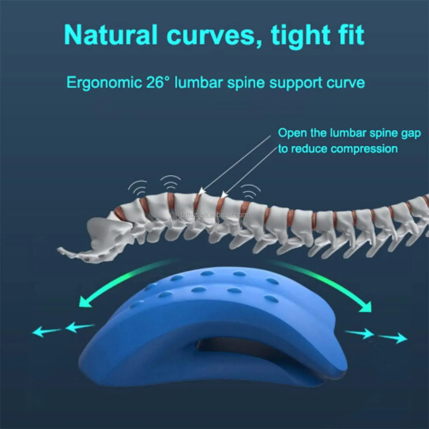 Relaxer Lumbar Traction Devices Back Stretcher Back Massager for Herniated Disc Sciatica