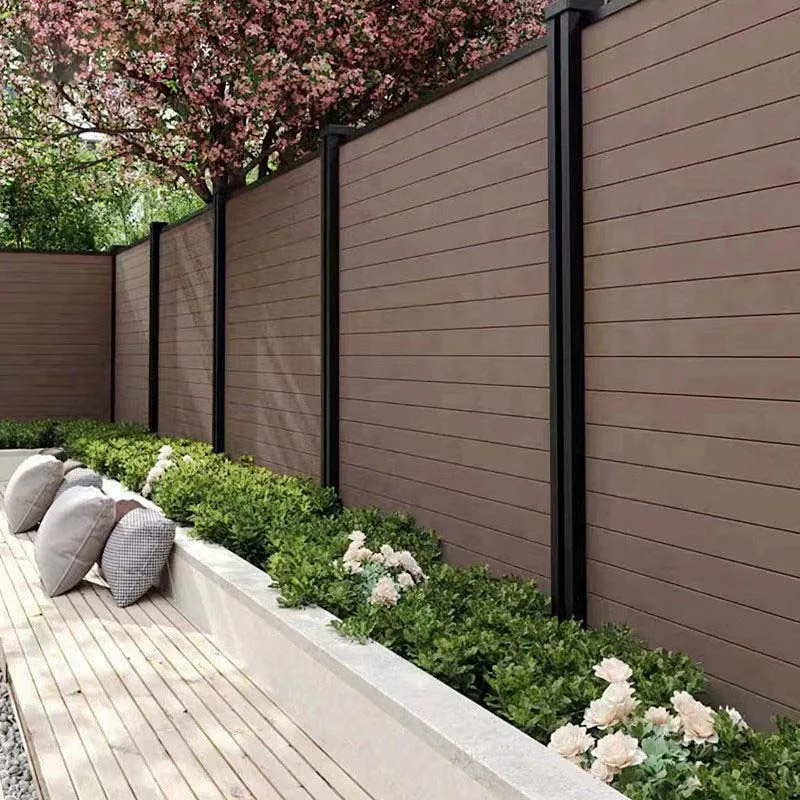 ETA  Best Quality Easy Installing Anti Rotten Frontyard Outdoor Garden Wpc Composite Fence Panel Privacy Fence Panels